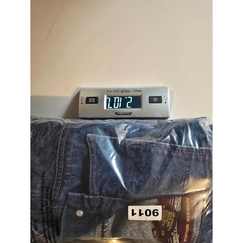 Vintage Rustler Denim Jacket Men XL Blue Trucker Coat Heavy Button Front